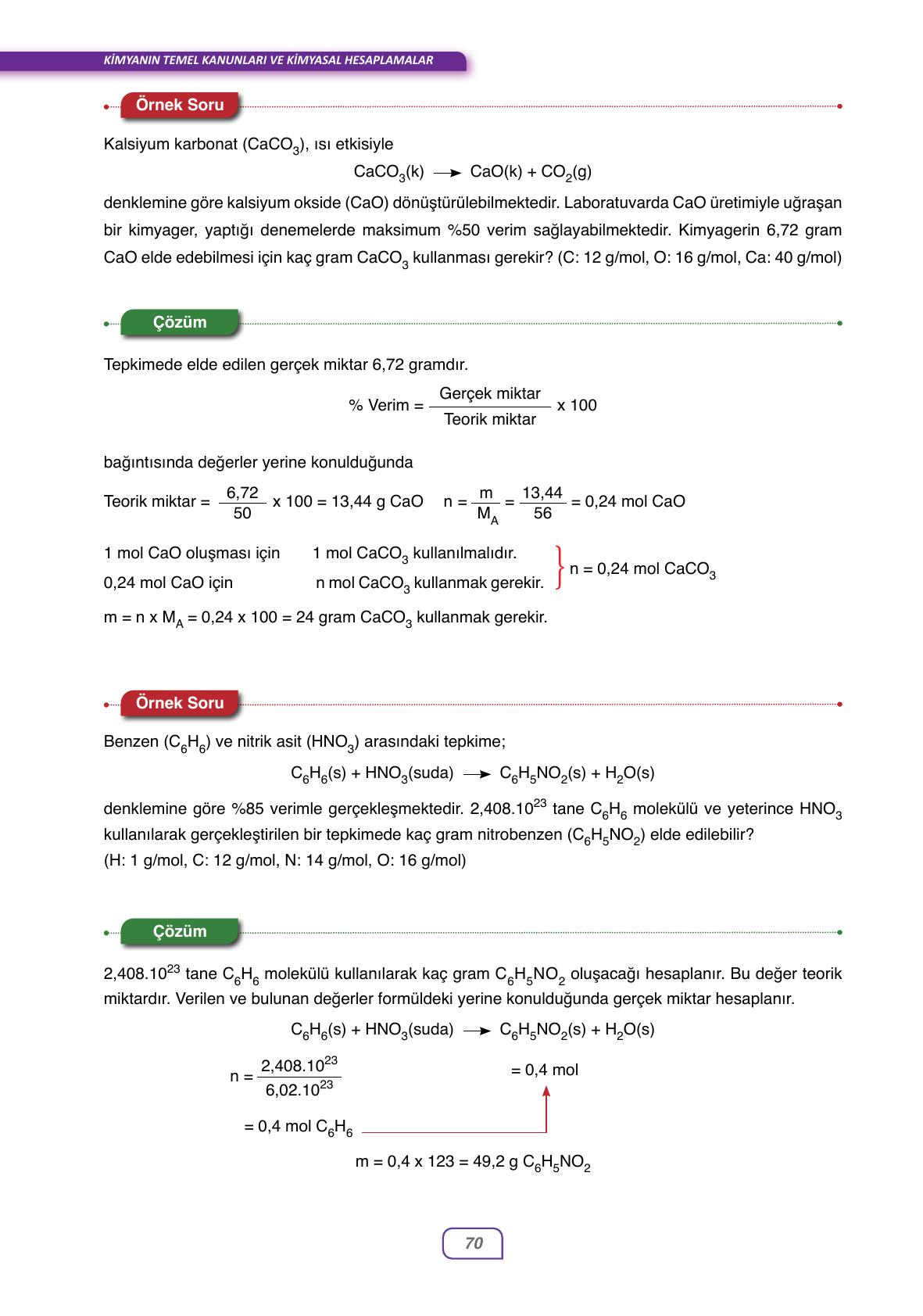 10. Sınıf Ata Yayınları Kimya Ders Kitabı Sayfa 70 Cevapları 10. Sınıf Ata Yayınları Kimya Ders Kitabı Sayfa 70 Cevapları