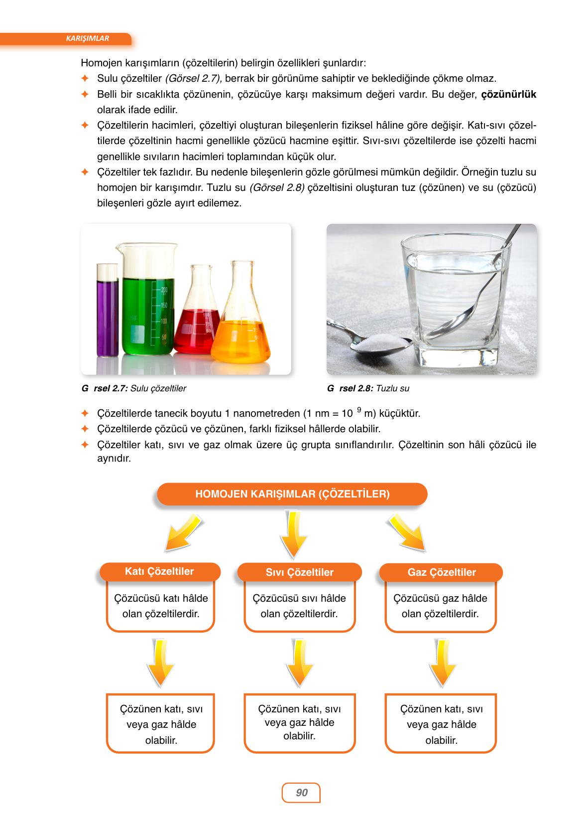 10. Sınıf Ata Yayınları Kimya Ders Kitabı Sayfa 90 Cevapları 10. Sınıf Ata Yayınları Kimya Ders Kitabı Sayfa 90 Cevapları