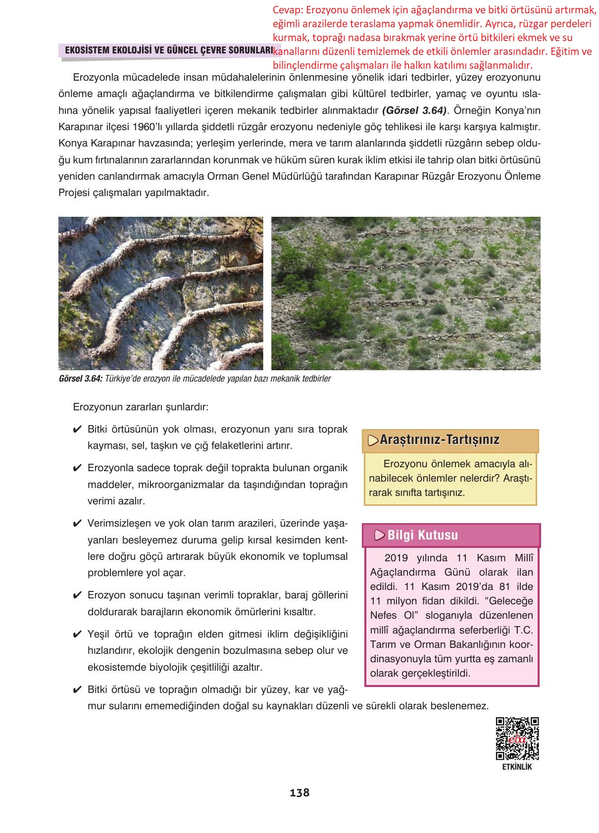 10. Sınıf Dörtel Yayınları Biyoloji Ders Kitabı Sayfa 138 Cevapları 10. Sınıf Dörtel Yayınları Biyoloji Ders Kitabı Sayfa 138 Cevapları