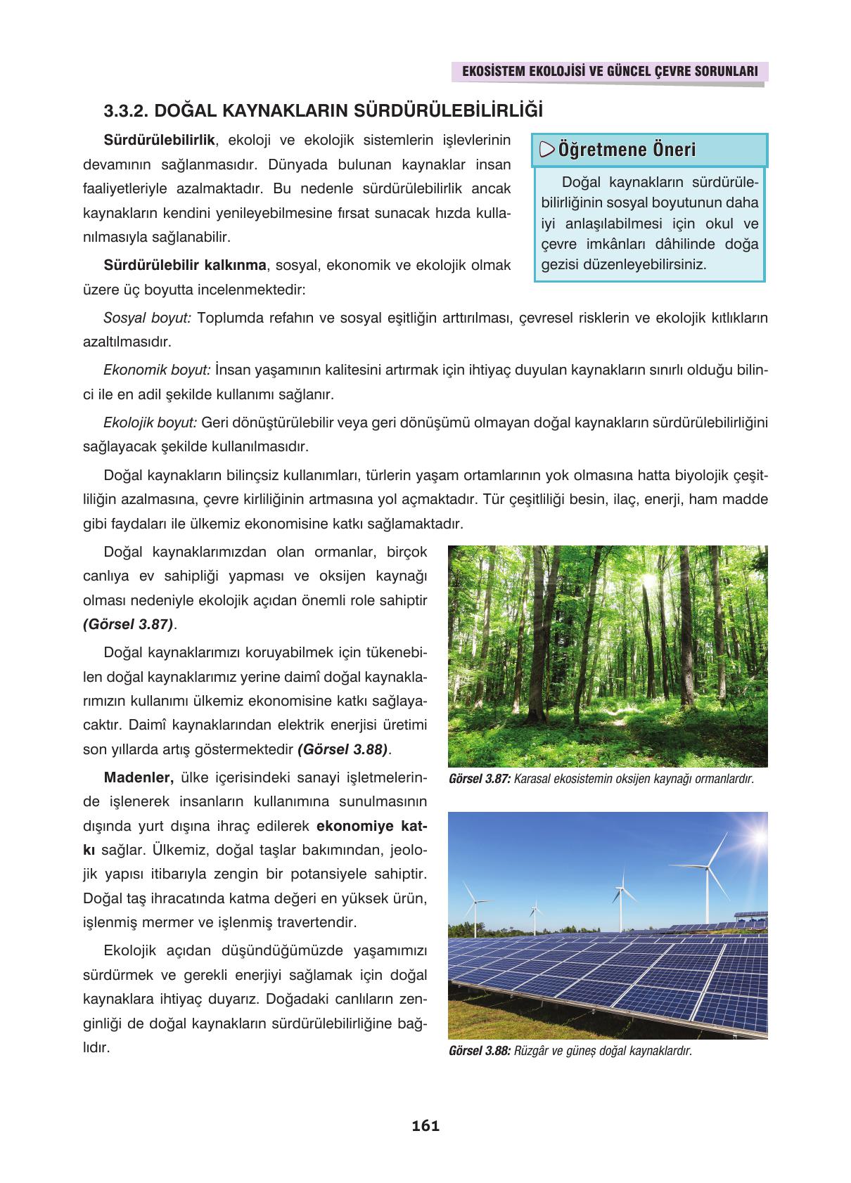 10. Sınıf Dörtel Yayınları Biyoloji Ders Kitabı Sayfa 161 Cevapları