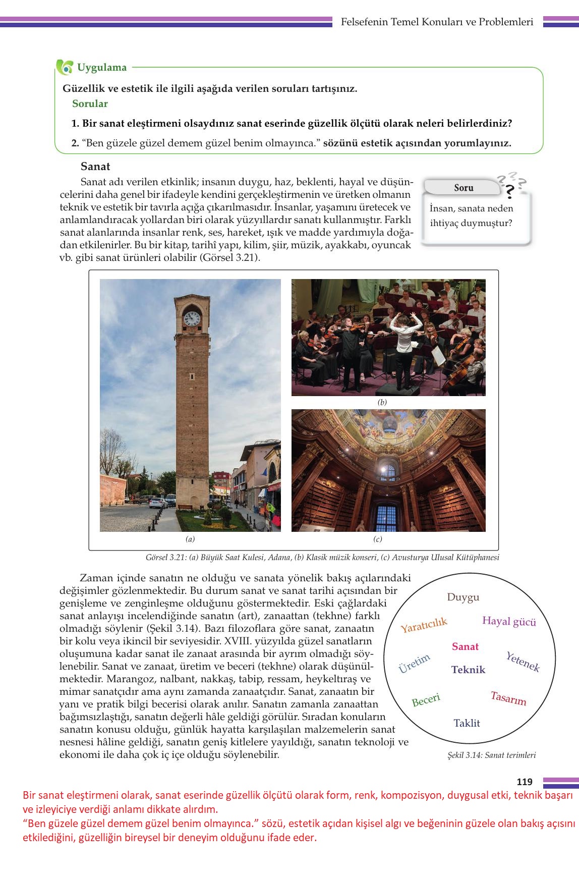 10. Sınıf Meb Yayınları Felsefe Ders Kitabı Sayfa 119 Cevapları 10. Sınıf Meb Yayınları Felsefe Ders Kitabı Sayfa 119 Cevapları