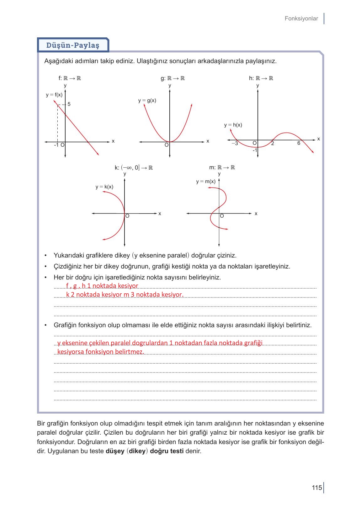10. Sınıf Meb Yayınları Matematik Ders Kitabı Sayfa 115 Cevapları 10. Sınıf Meb Yayınları Matematik Ders Kitabı Sayfa 115 Cevapları