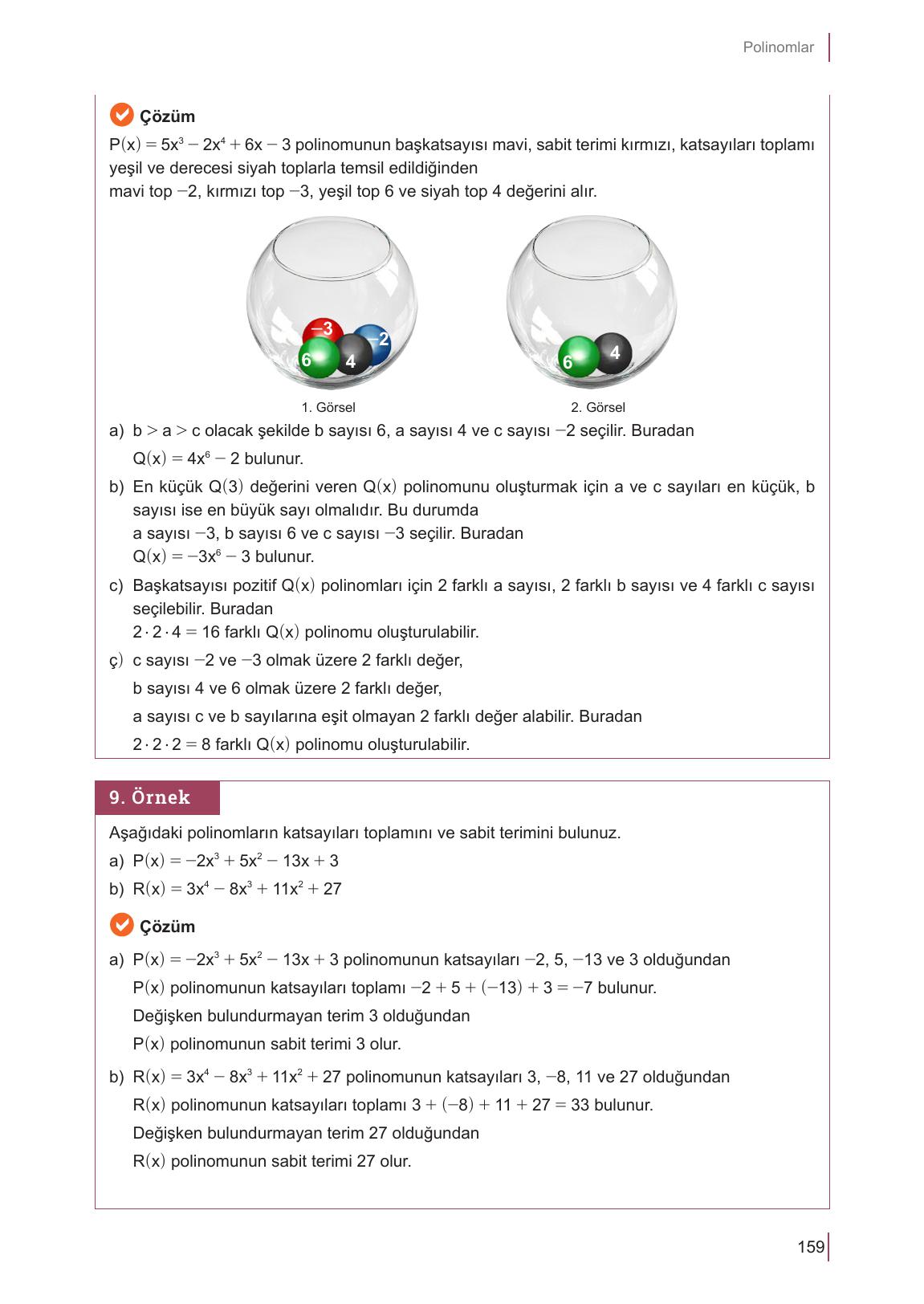 10. Sınıf Meb Yayınları Matematik Ders Kitabı Sayfa 159 Cevapları 10. Sınıf Meb Yayınları Matematik Ders Kitabı Sayfa 159 Cevapları