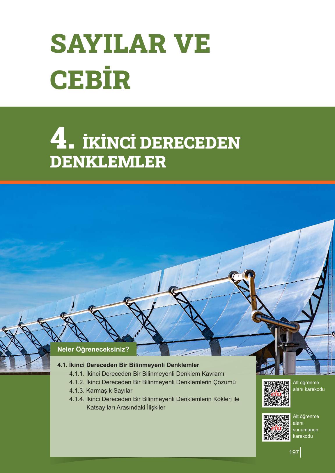 10. Sınıf Meb Yayınları Matematik Ders Kitabı Sayfa 197 Cevapları 10. Sınıf Meb Yayınları Matematik Ders Kitabı Sayfa 197 Cevapları