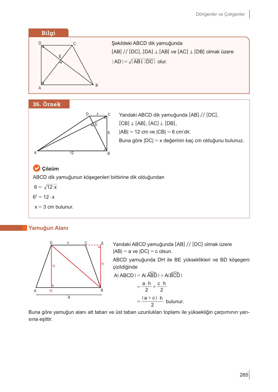 10. Sınıf Meb Yayınları Matematik Ders Kitabı Sayfa 265 Cevapları