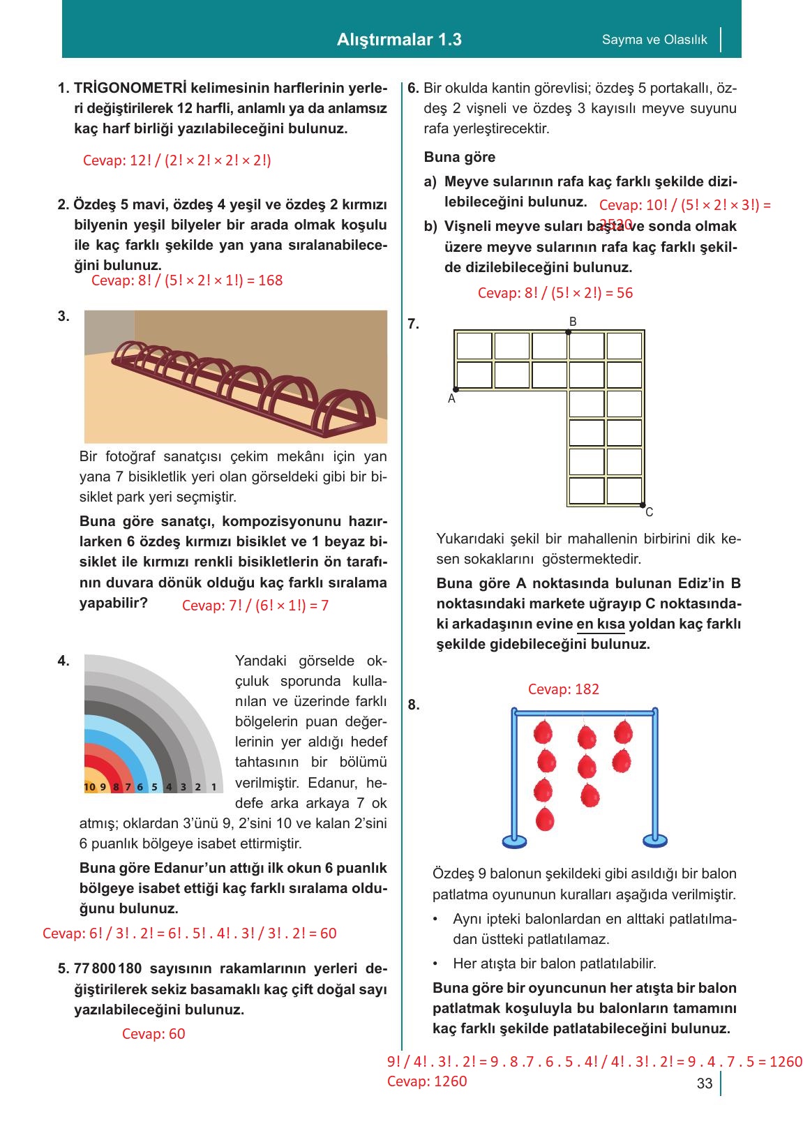 10. Sınıf Meb Yayınları Matematik Ders Kitabı Sayfa 33 Cevapları 10. Sınıf Meb Yayınları Matematik Ders Kitabı Sayfa 33 Cevapları