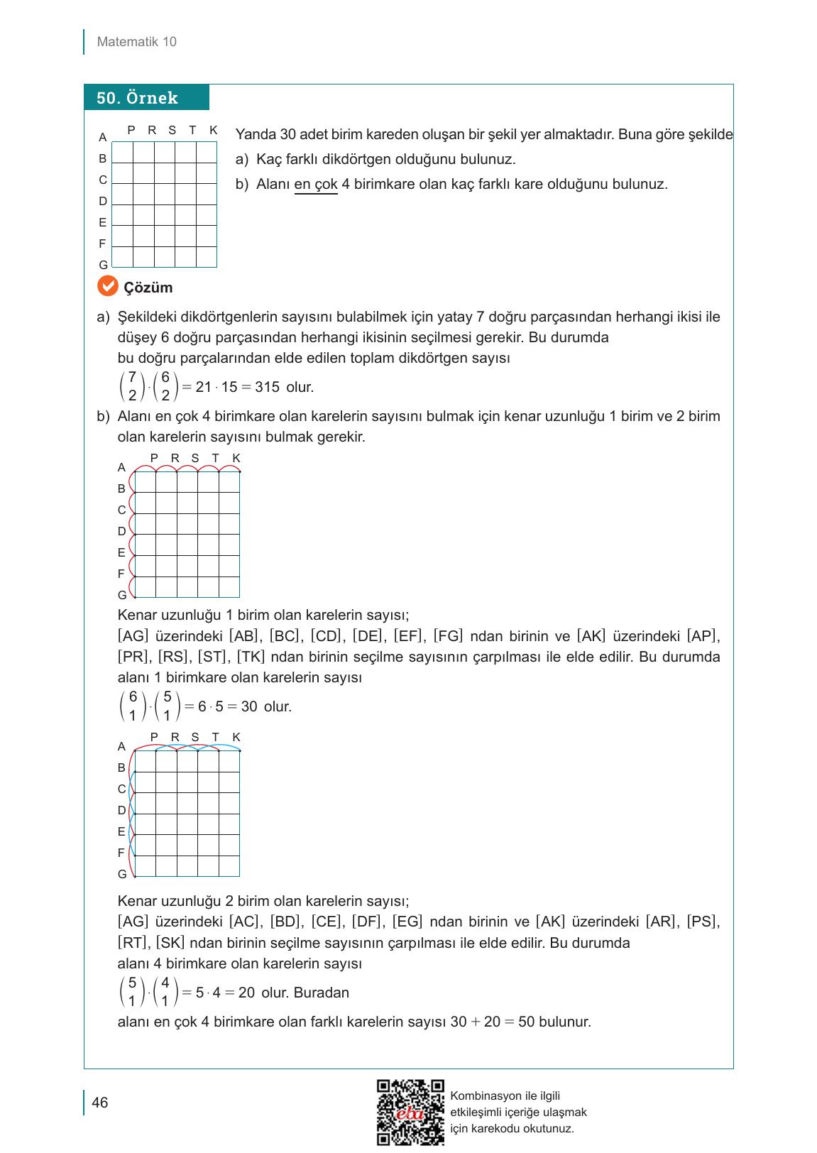 10. Sınıf Meb Yayınları Matematik Ders Kitabı Sayfa 46 Cevapları