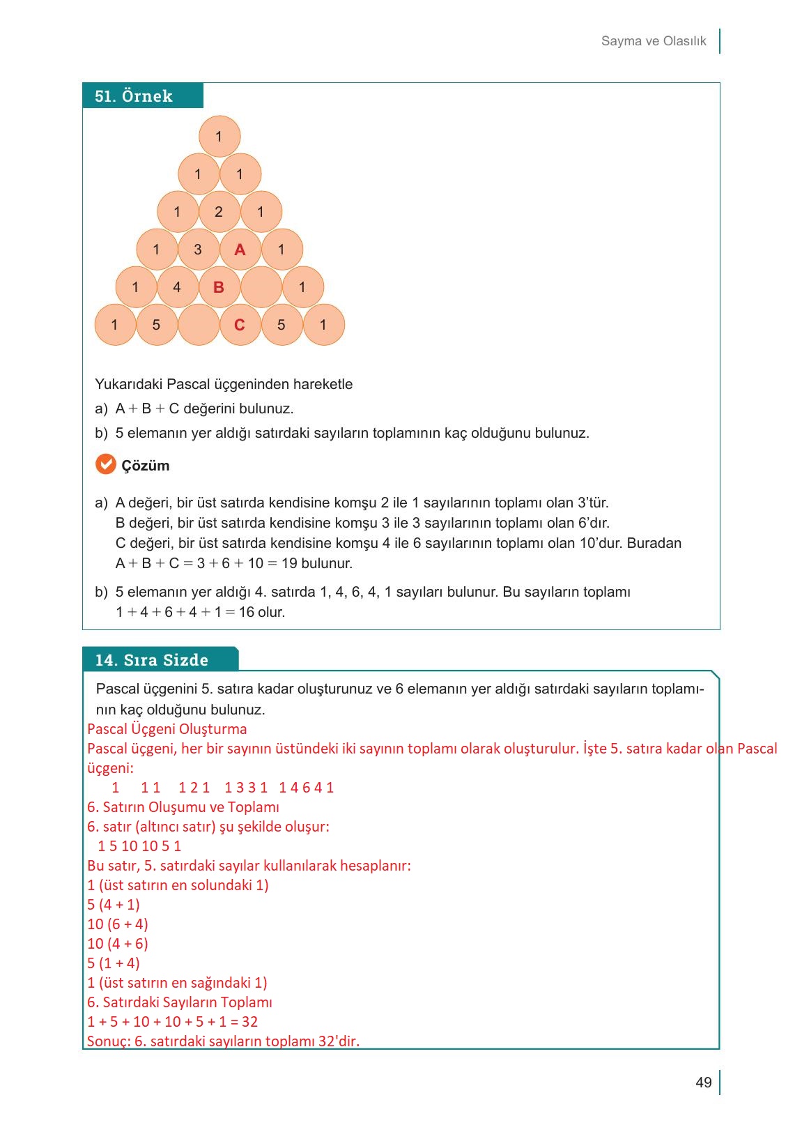 10. Sınıf Meb Yayınları Matematik Ders Kitabı Sayfa 49 Cevapları 10. Sınıf Meb Yayınları Matematik Ders Kitabı Sayfa 49 Cevapları
