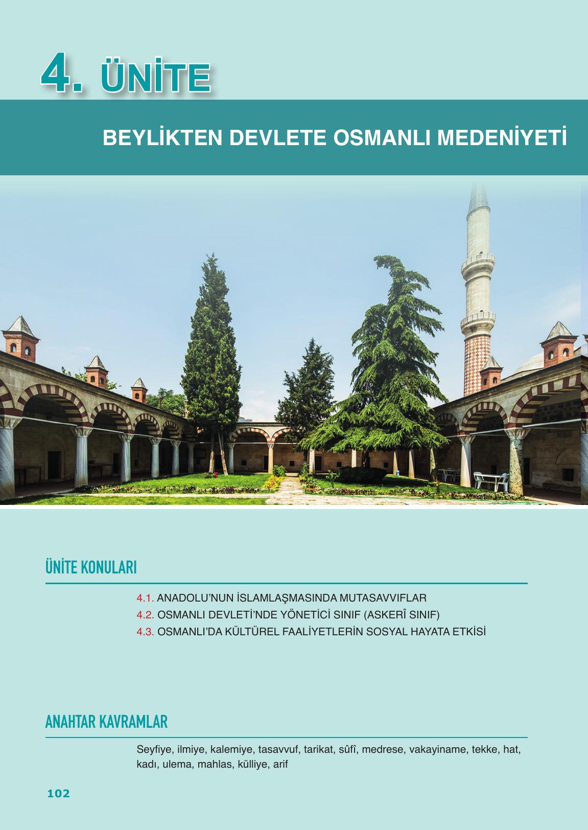 10. Sınıf Meb Yayınları Tarih Ders Kitabı Sayfa 102 Cevapları 10. Sınıf Meb Yayınları Tarih Ders Kitabı Sayfa 102 Cevapları
