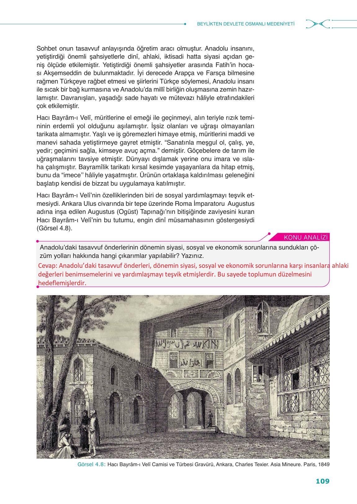 10. Sınıf Meb Yayınları Tarih Ders Kitabı Sayfa 109 Cevapları 10. Sınıf Meb Yayınları Tarih Ders Kitabı Sayfa 109 Cevapları