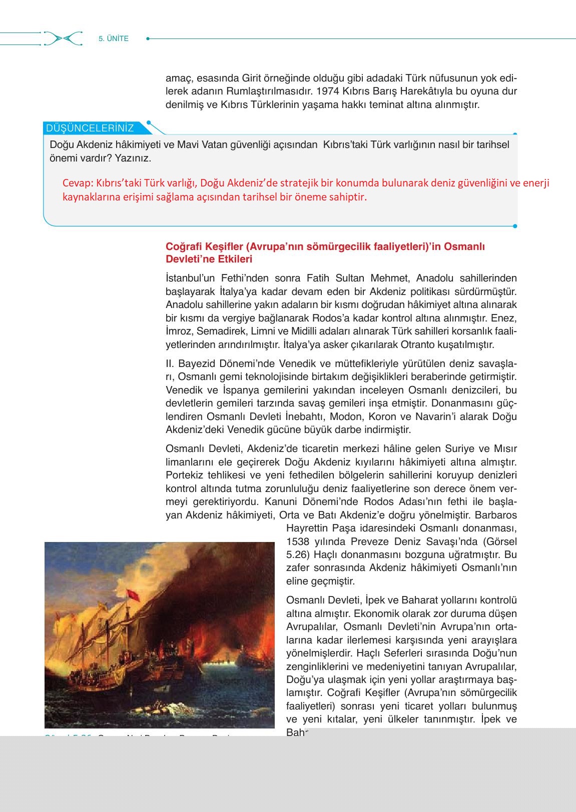 10. Sınıf Meb Yayınları Tarih Ders Kitabı Sayfa 160 Cevapları 10. Sınıf Meb Yayınları Tarih Ders Kitabı Sayfa 160 Cevapları