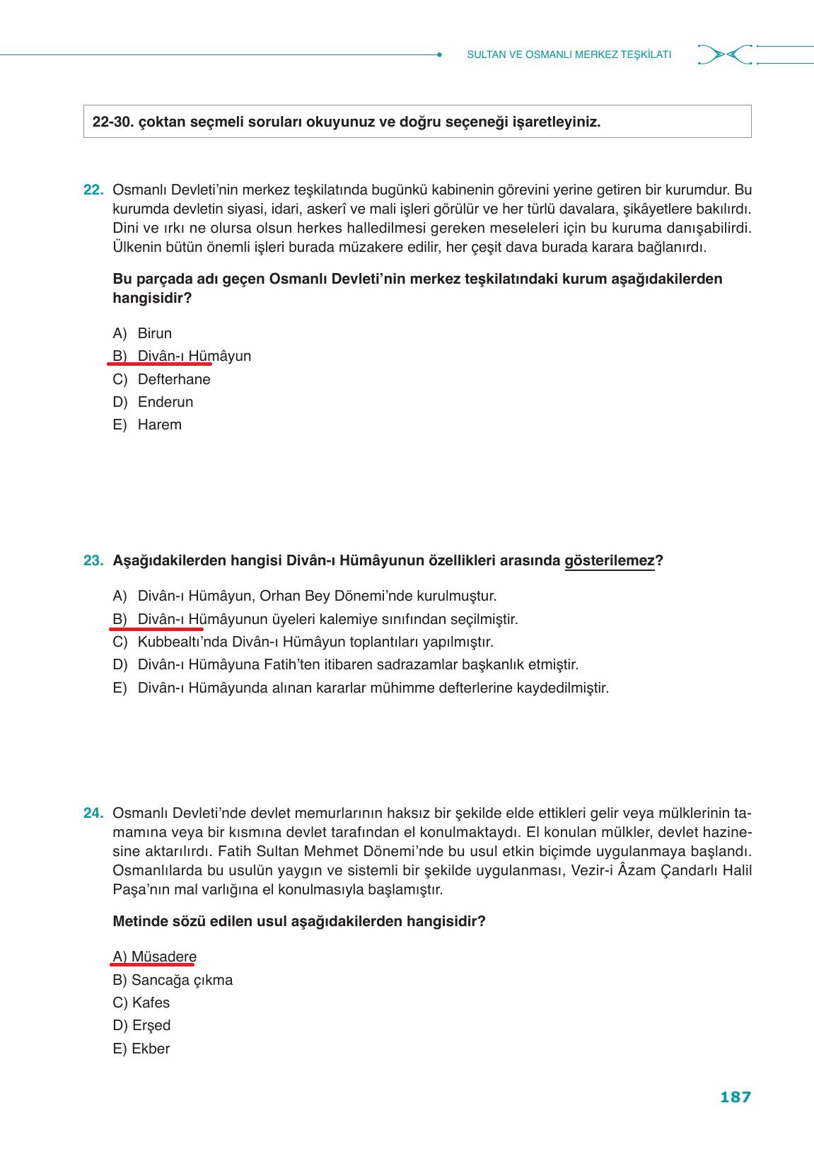 10. Sınıf Meb Yayınları Tarih Ders Kitabı Sayfa 187 Cevapları 10. Sınıf Meb Yayınları Tarih Ders Kitabı Sayfa 187 Cevapları