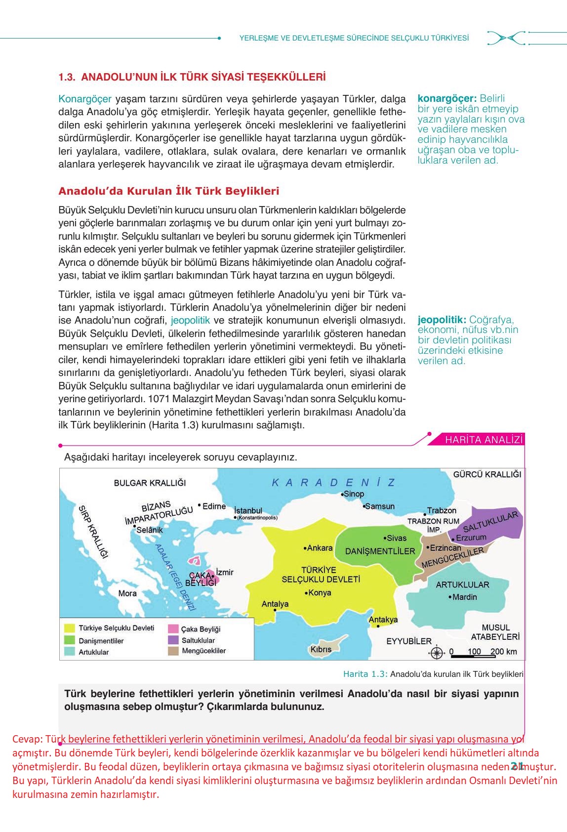 10. Sınıf Meb Yayınları Tarih Ders Kitabı Sayfa 21 Cevapları 10. Sınıf Meb Yayınları Tarih Ders Kitabı Sayfa 21 Cevapları
