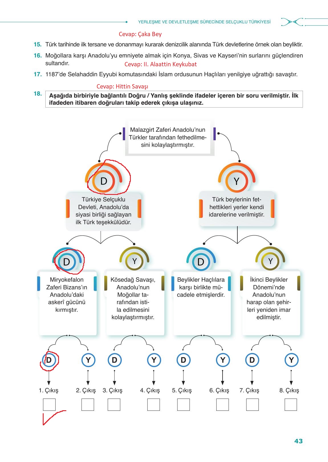 10. Sınıf Meb Yayınları Tarih Ders Kitabı Sayfa 43 Cevapları 10. Sınıf Meb Yayınları Tarih Ders Kitabı Sayfa 43 Cevapları