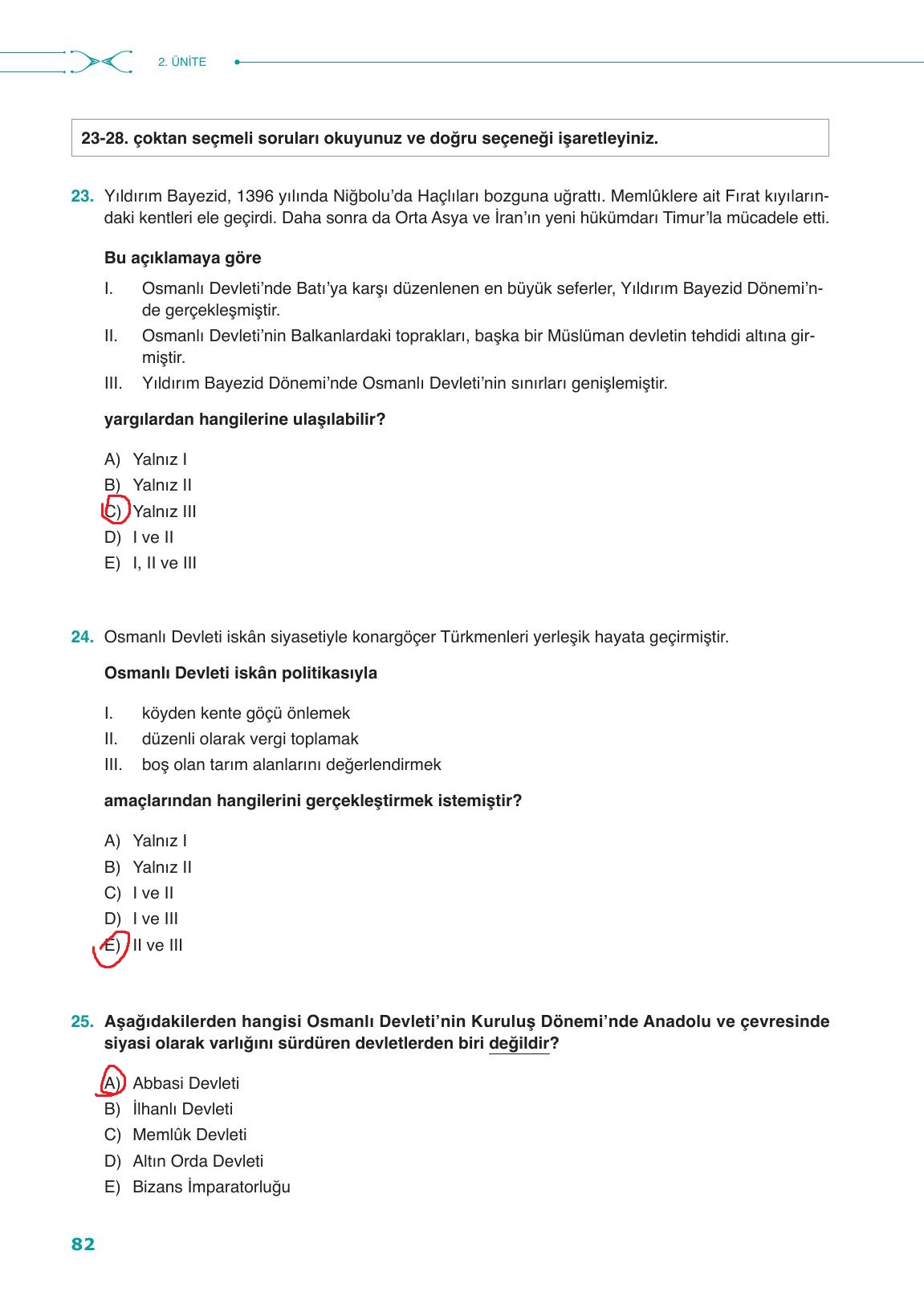 10. Sınıf Meb Yayınları Tarih Ders Kitabı Sayfa 82 Cevapları 10. Sınıf Meb Yayınları Tarih Ders Kitabı Sayfa 82 Cevapları
