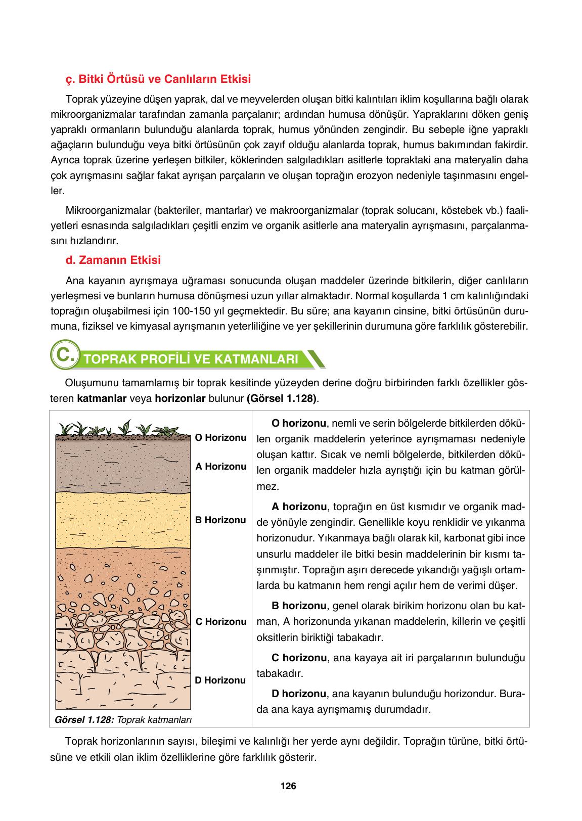 10. Sınıf Tutku Yayıncılık Coğrafya Ders Kitabı Sayfa 126 Cevapları 10. Sınıf Tutku Yayıncılık Coğrafya Ders Kitabı Sayfa 126 Cevapları