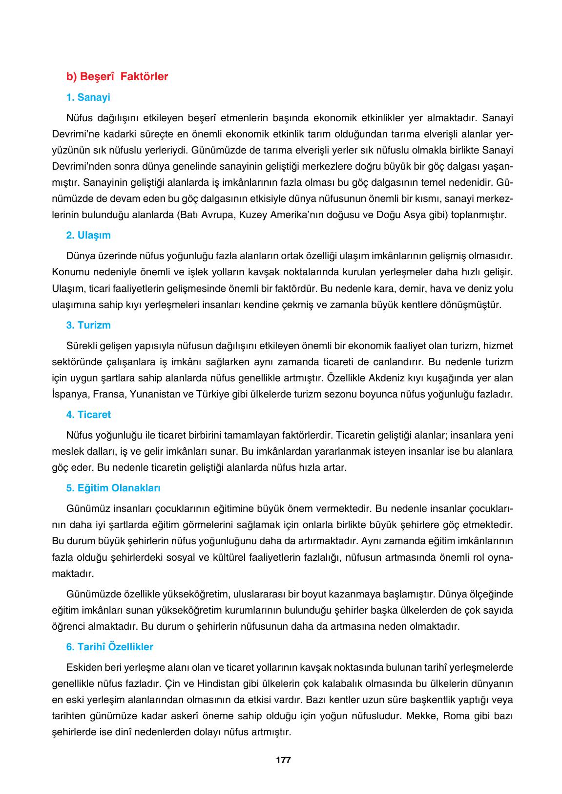10. Sınıf Tutku Yayıncılık Coğrafya Ders Kitabı Sayfa 177 Cevapları 10. Sınıf Tutku Yayıncılık Coğrafya Ders Kitabı Sayfa 177 Cevapları