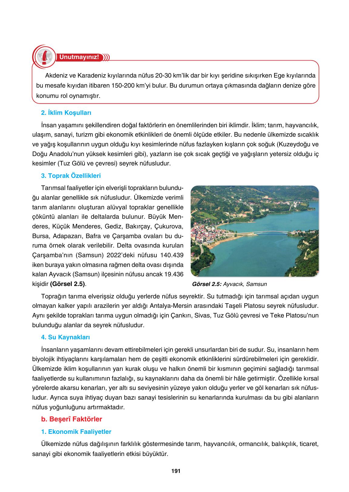 10. Sınıf Tutku Yayıncılık Coğrafya Ders Kitabı Sayfa 191 Cevapları 10. Sınıf Tutku Yayıncılık Coğrafya Ders Kitabı Sayfa 191 Cevapları