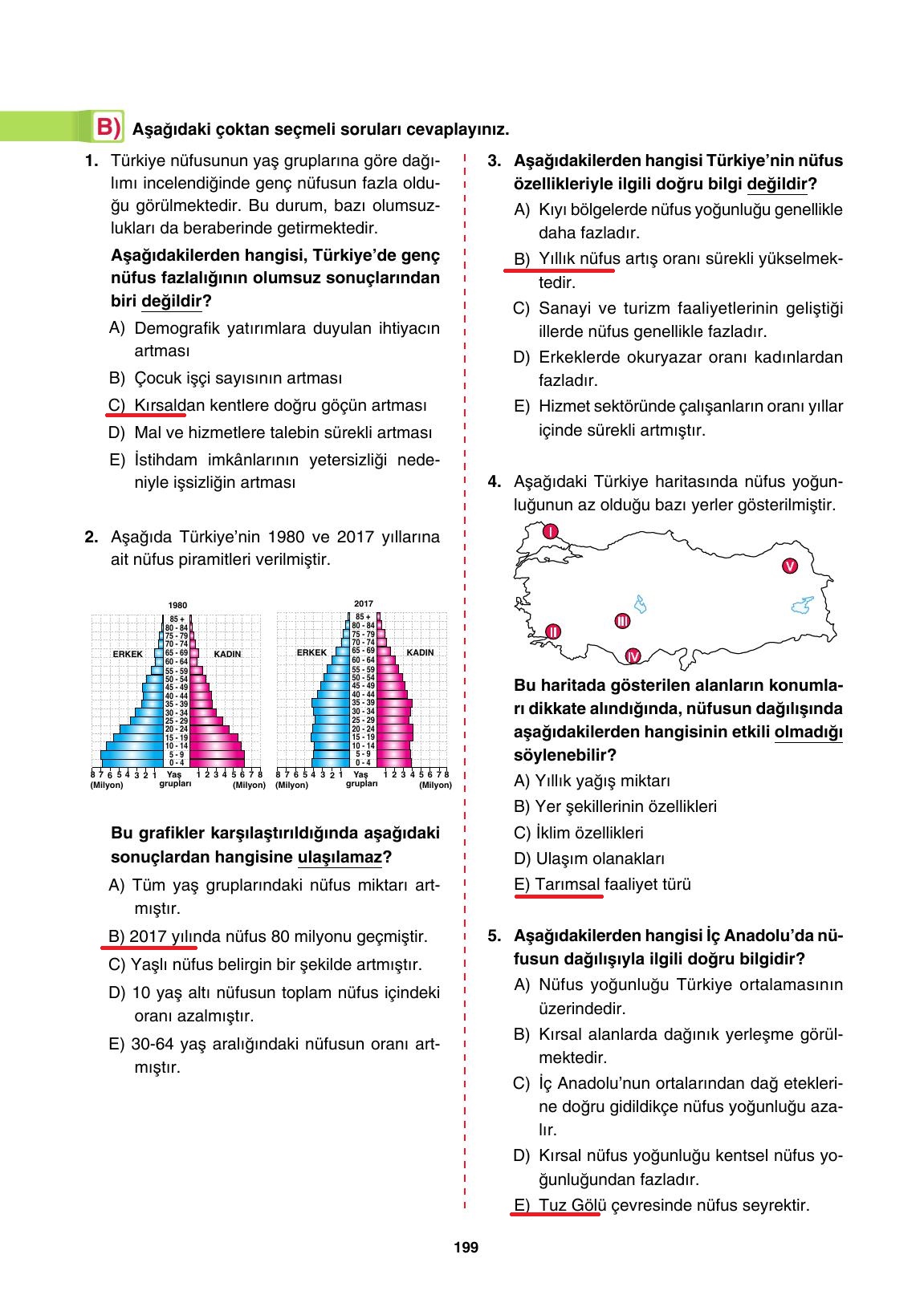 10. Sınıf Tutku Yayıncılık Coğrafya Ders Kitabı Sayfa 199 Cevapları 10. Sınıf Tutku Yayıncılık Coğrafya Ders Kitabı Sayfa 199 Cevapları