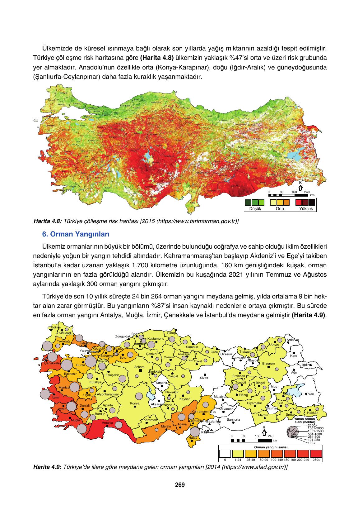 10. Sınıf Tutku Yayıncılık Coğrafya Ders Kitabı Sayfa 269 Cevapları 10. Sınıf Tutku Yayıncılık Coğrafya Ders Kitabı Sayfa 269 Cevapları