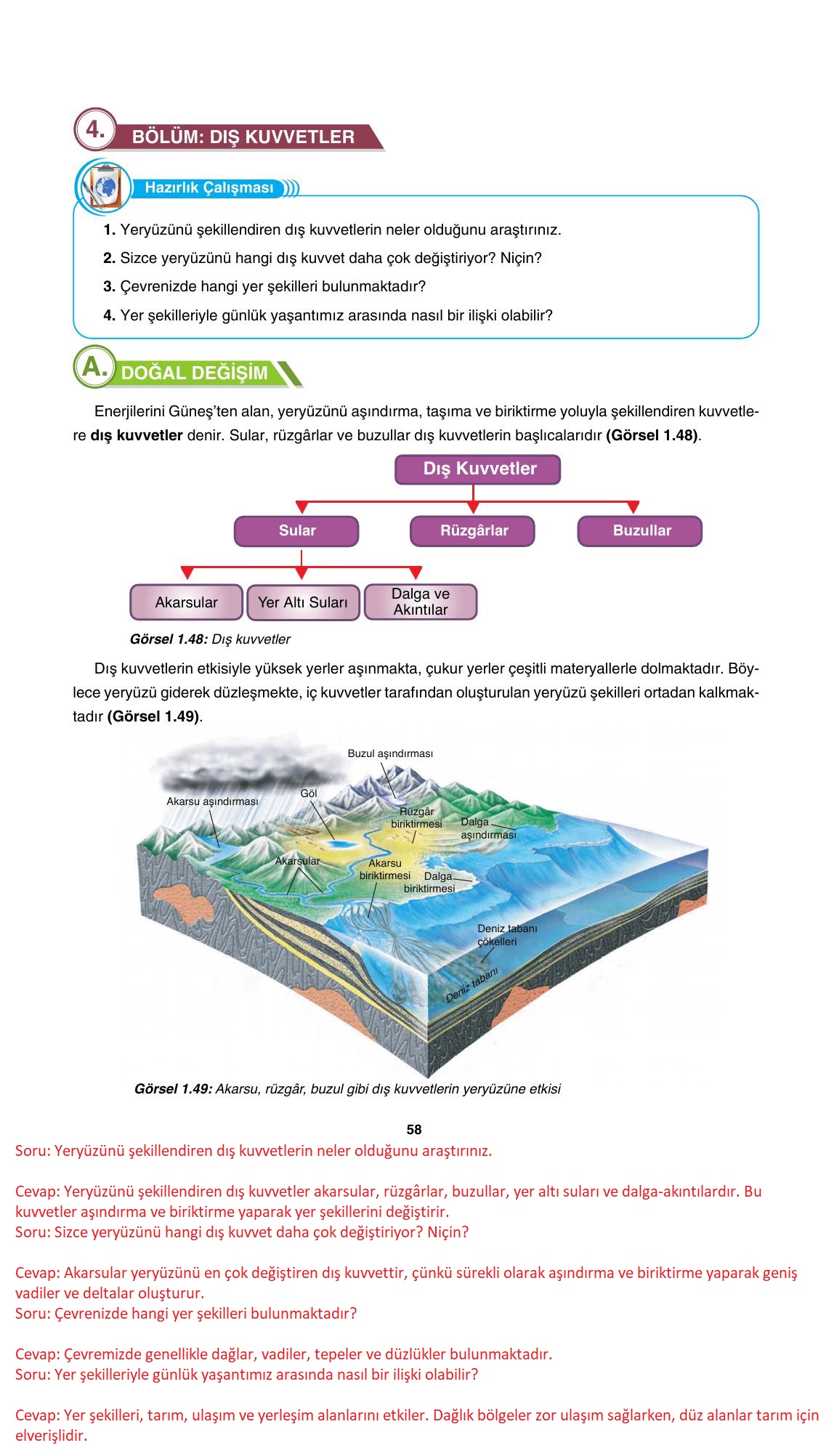 10. Sınıf Tutku Yayıncılık Coğrafya Ders Kitabı Sayfa 58 Cevapları 10. Sınıf Tutku Yayıncılık Coğrafya Ders Kitabı Sayfa 58 Cevapları