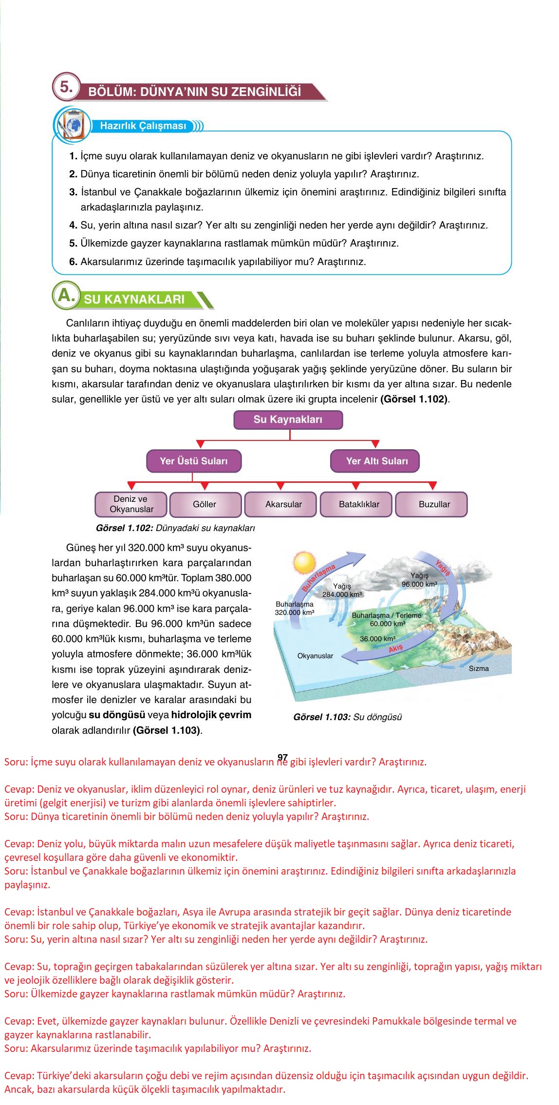 10. Sınıf Tutku Yayıncılık Coğrafya Ders Kitabı Sayfa 97 Cevapları 10. Sınıf Tutku Yayıncılık Coğrafya Ders Kitabı Sayfa 97 Cevapları