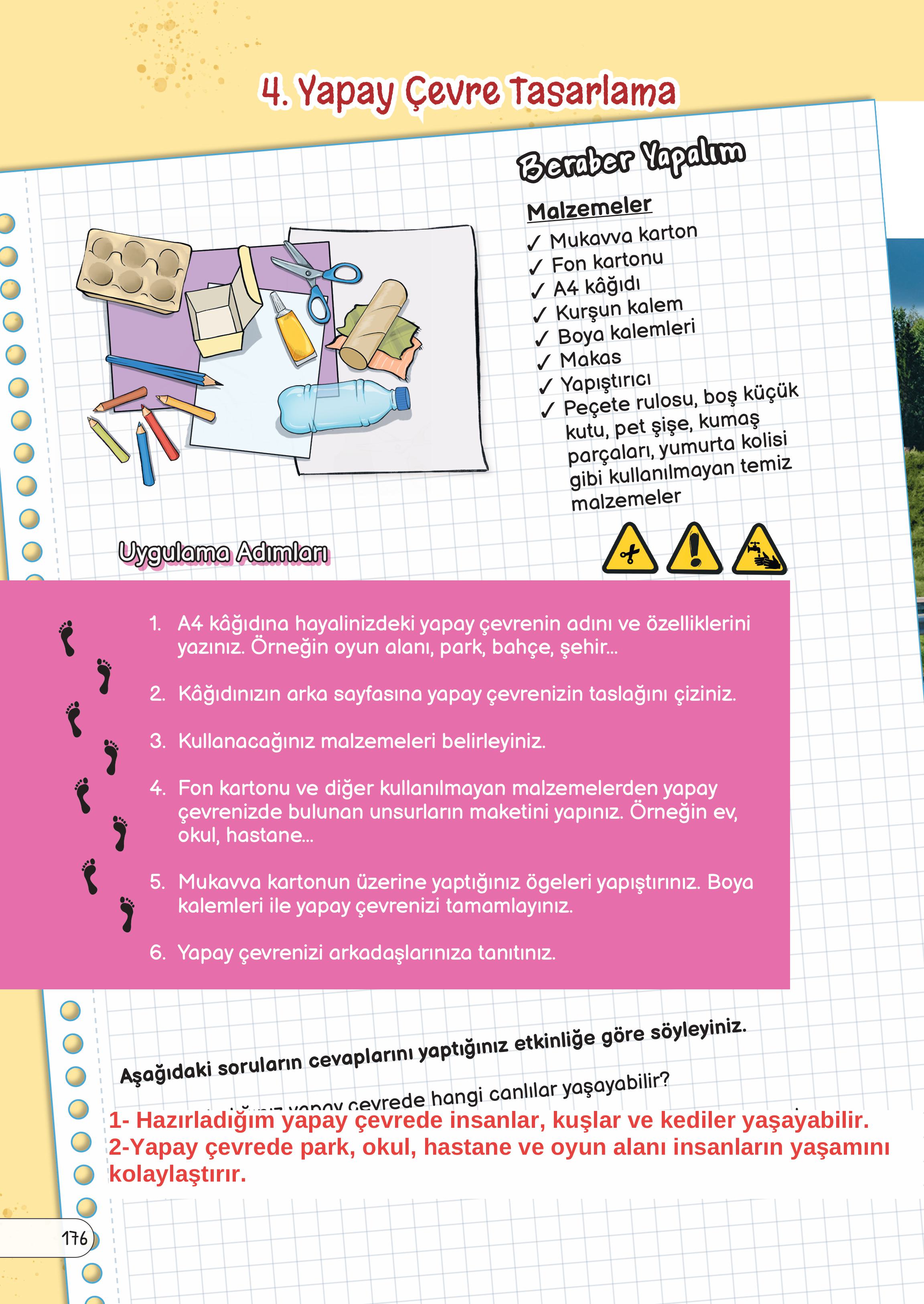 3. Sınıf Meb Yayınları Fen Bilimleri Ders Kitabı Sayfa 176 Cevapları