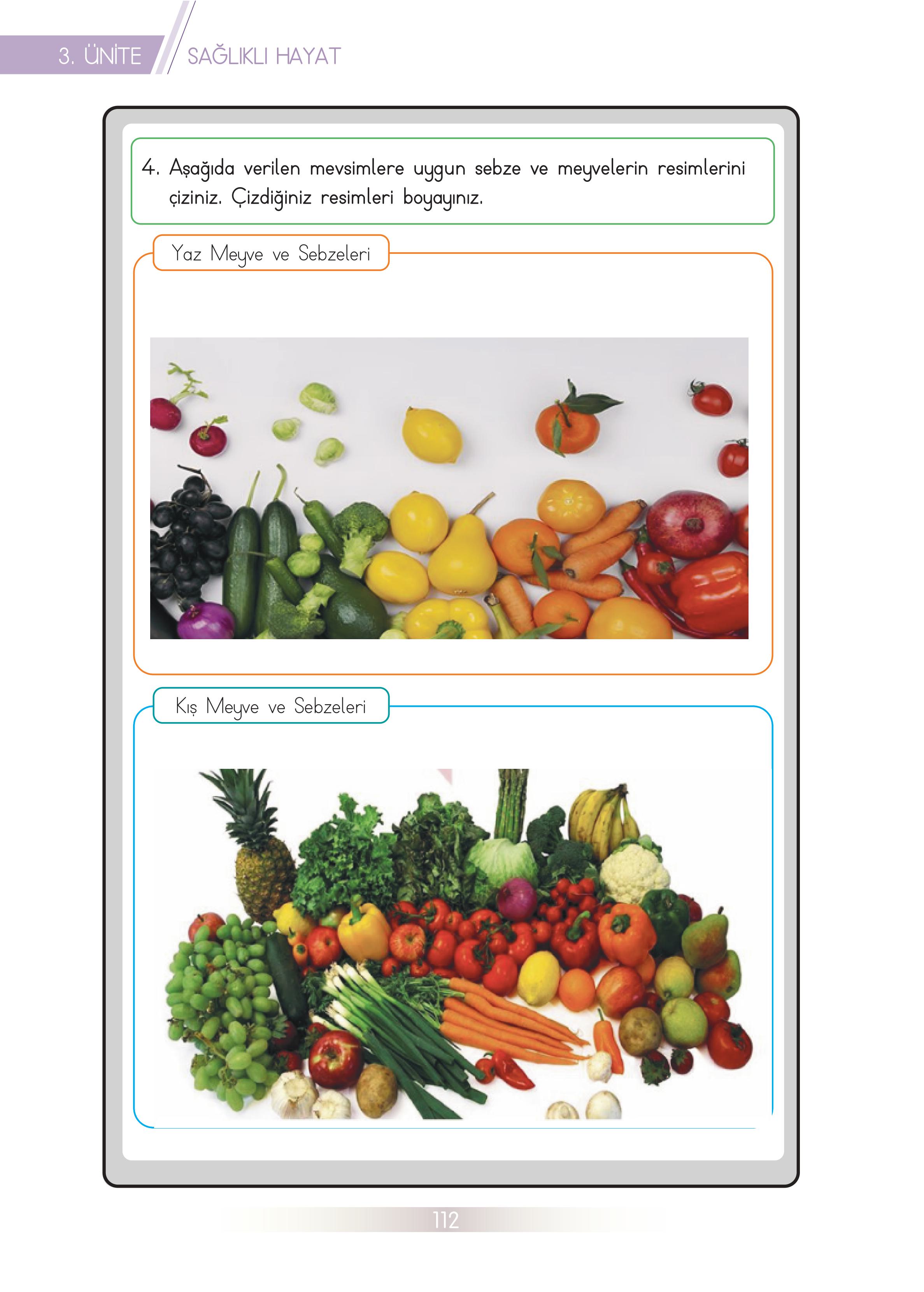 3. Sınıf Meb Yayınları Hayat Bilgisi Ders Kitabı Sayfa 112 Cevapları