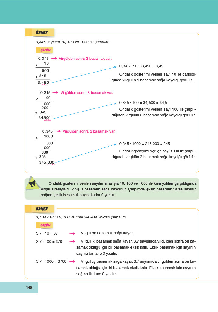 6. Sınıf Doğa Yayınları Matematik Ders Kitabı Sayfa 148 Cevapları