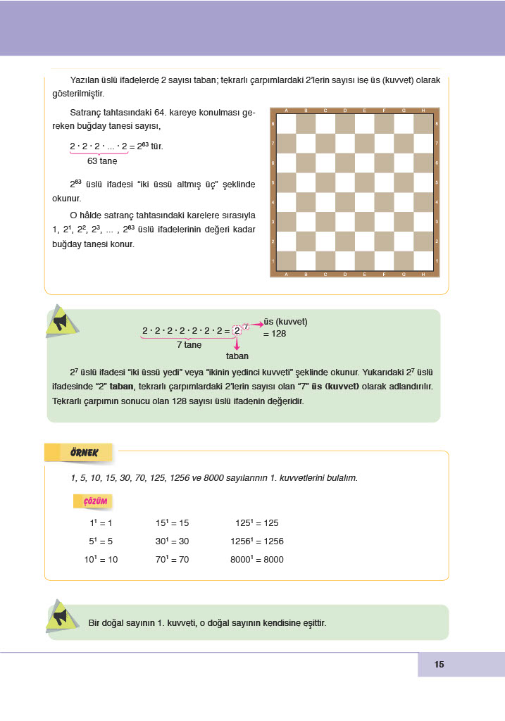 6. Sınıf Doğa Yayınları Matematik Ders Kitabı Sayfa 15 Cevapları