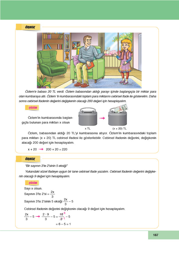 6. Sınıf Doğa Yayınları Matematik Ders Kitabı Sayfa 187 Cevapları