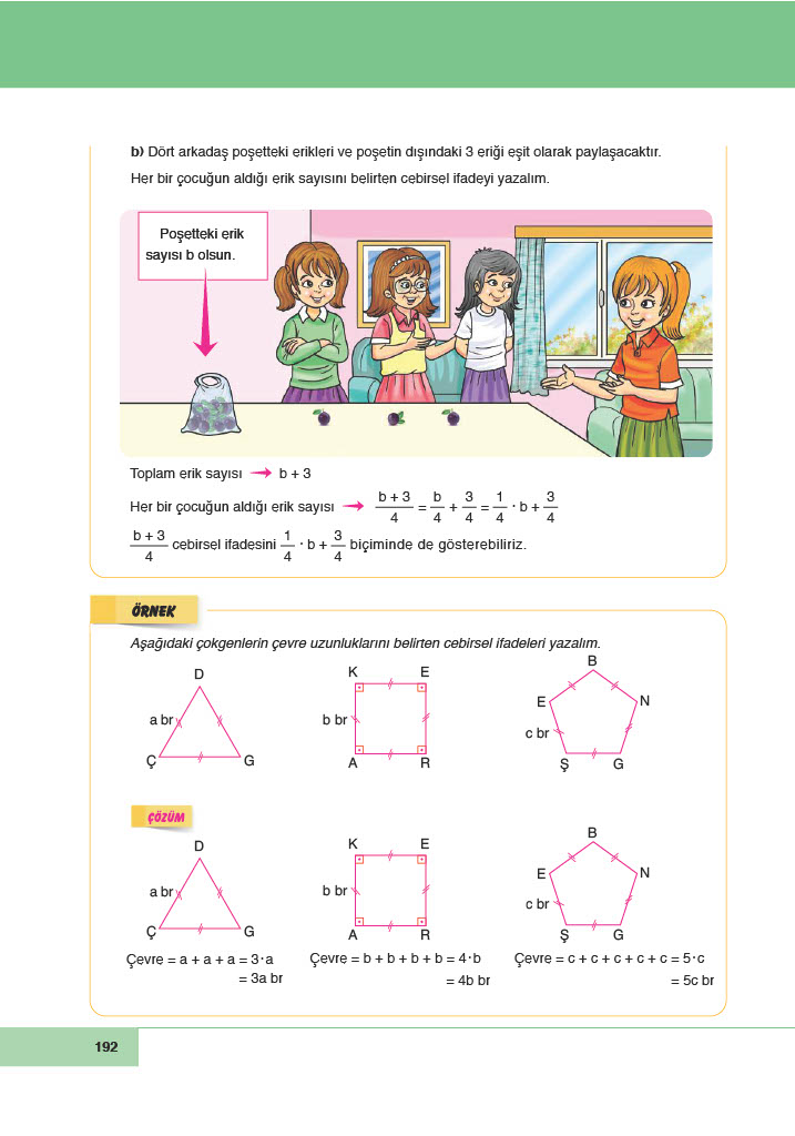 6. Sınıf Doğa Yayınları Matematik Ders Kitabı Sayfa 192 Cevapları