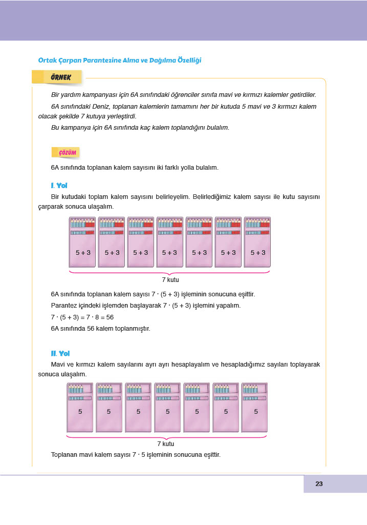 6. Sınıf Doğa Yayınları Matematik Ders Kitabı Sayfa 23 Cevapları