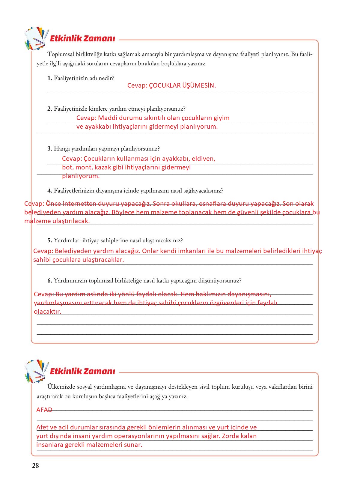 6. Sınıf Evos Yayınları Sosyal Bilgiler Ders Kitabı Sayfa 28 Cevapları 6. Sınıf Evos Yayınları Sosyal Bilgiler Ders Kitabı Sayfa 28 Cevapları