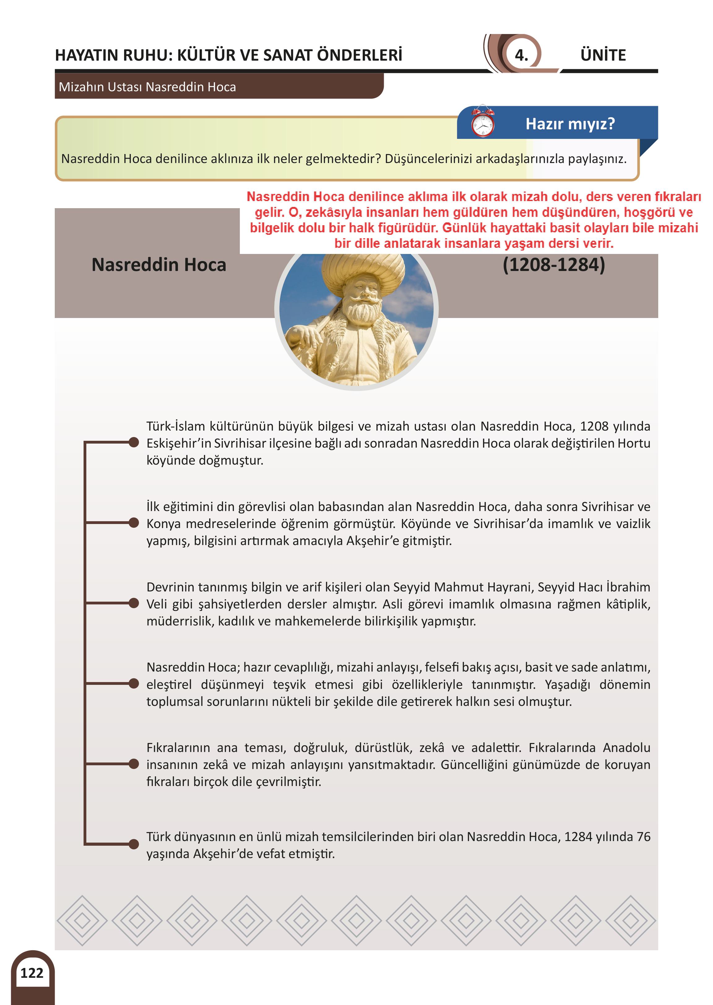 6. Sınıf Meb Yayınları Kültür Ve Medeniyetimize Yön Verenler Ders Kitabı Sayfa 123 Cevapları