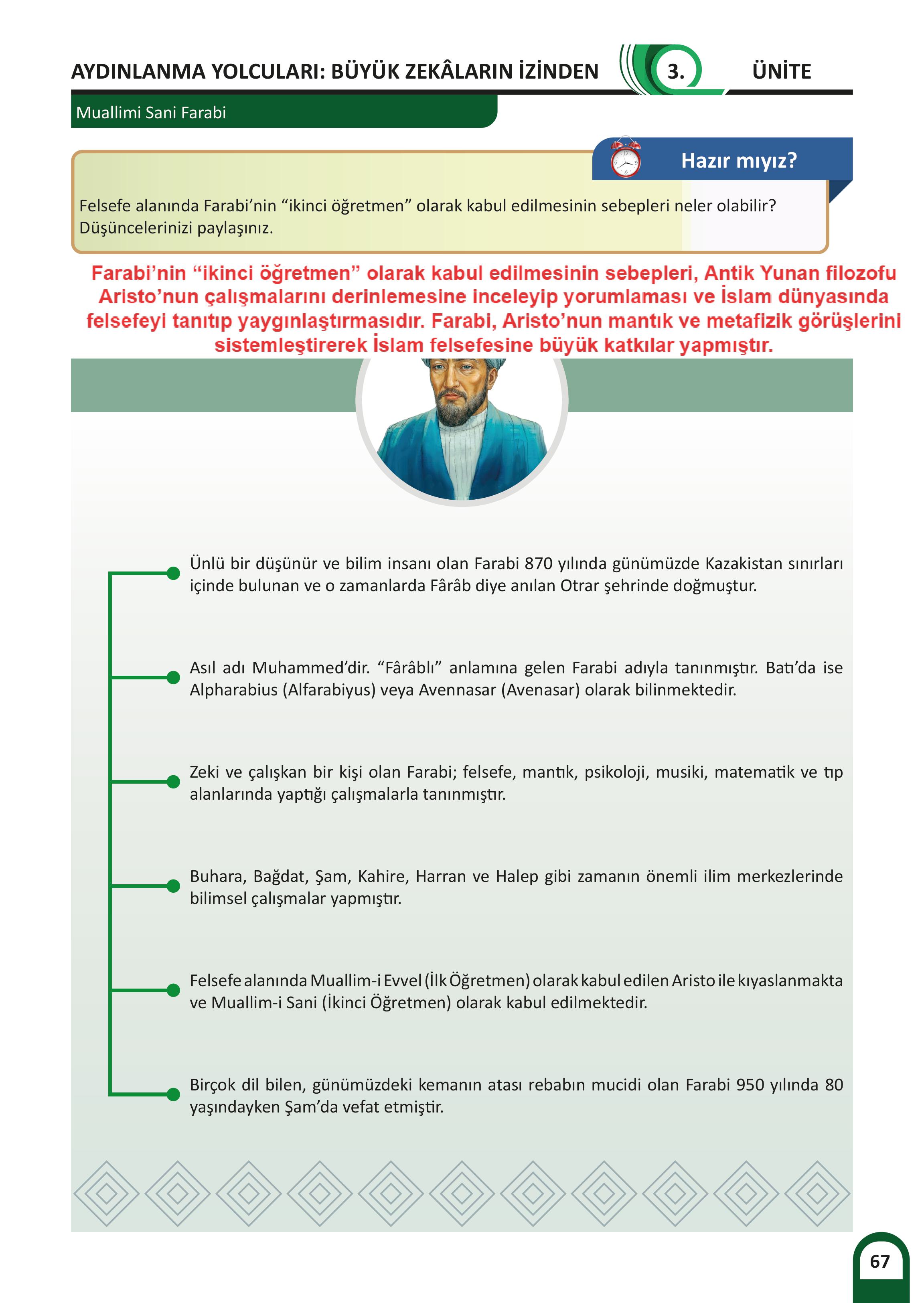 6. Sınıf Meb Yayınları Kültür Ve Medeniyetimize Yön Verenler Ders Kitabı Sayfa 68 Cevapları