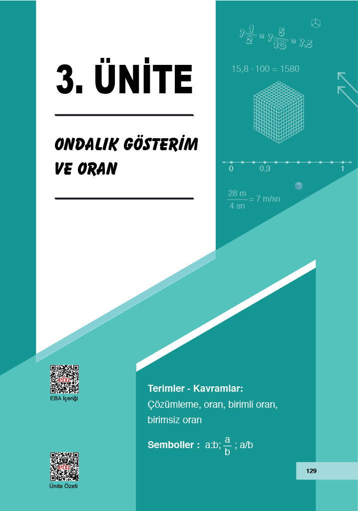 6. Sınıf Meb Yayınları Matematik Ders Kitabı Sayfa 129 Cevapları 6. Sınıf Meb Yayınları Matematik Ders Kitabı Sayfa 129 Cevapları