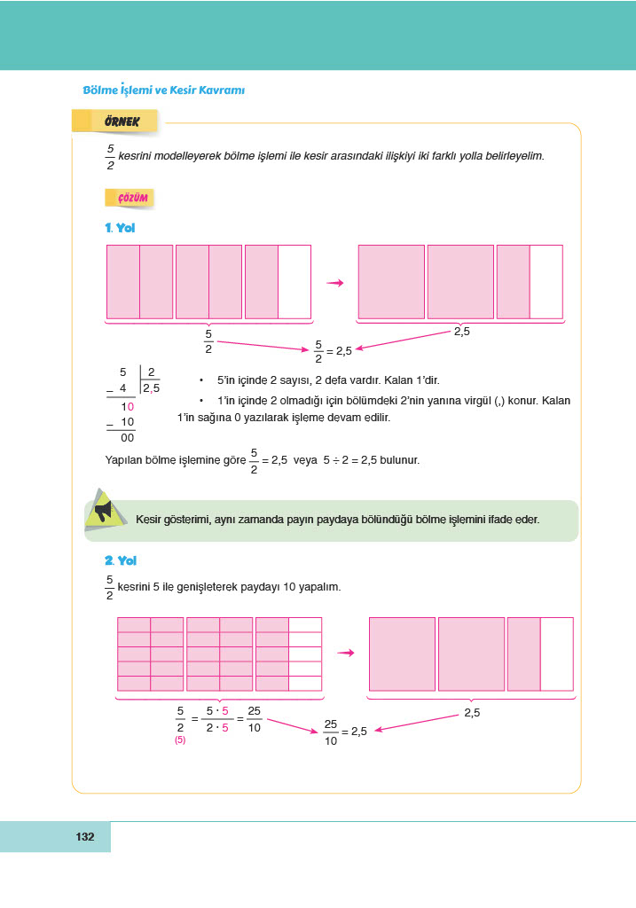 6. Sınıf Meb Yayınları Matematik Ders Kitabı Sayfa 132 Cevapları