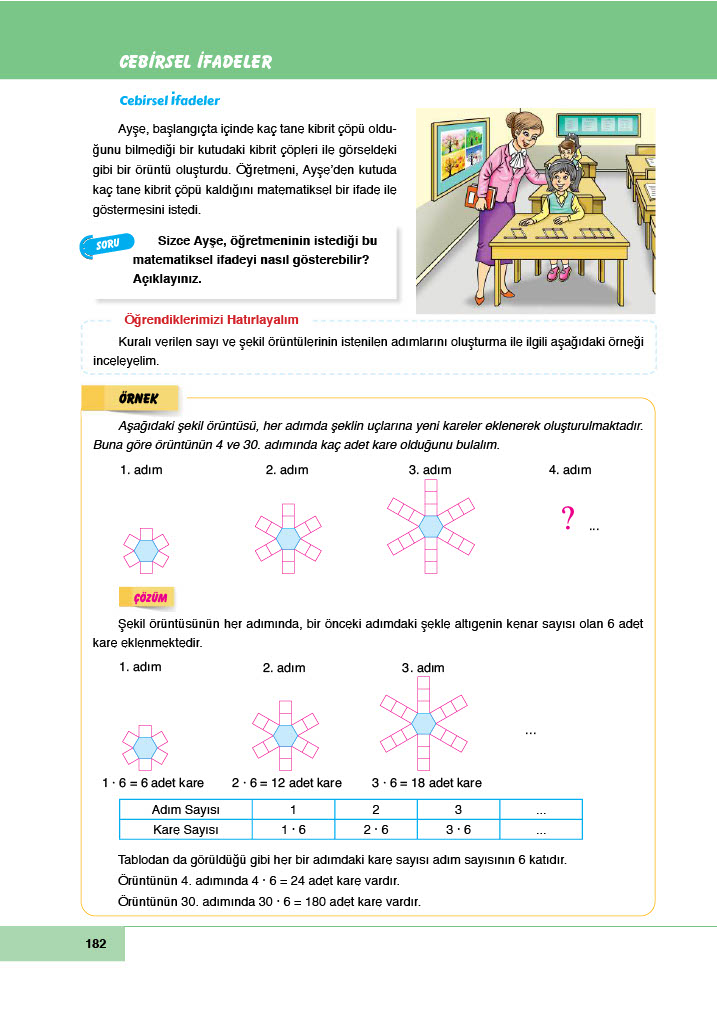 6. Sınıf Meb Yayınları Matematik Ders Kitabı Sayfa 182 Cevapları