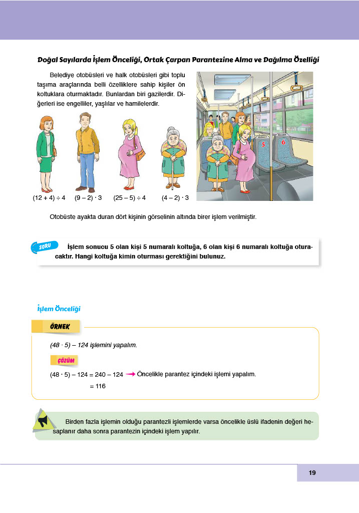 6. Sınıf Meb Yayınları Matematik Ders Kitabı Sayfa 19 Cevapları