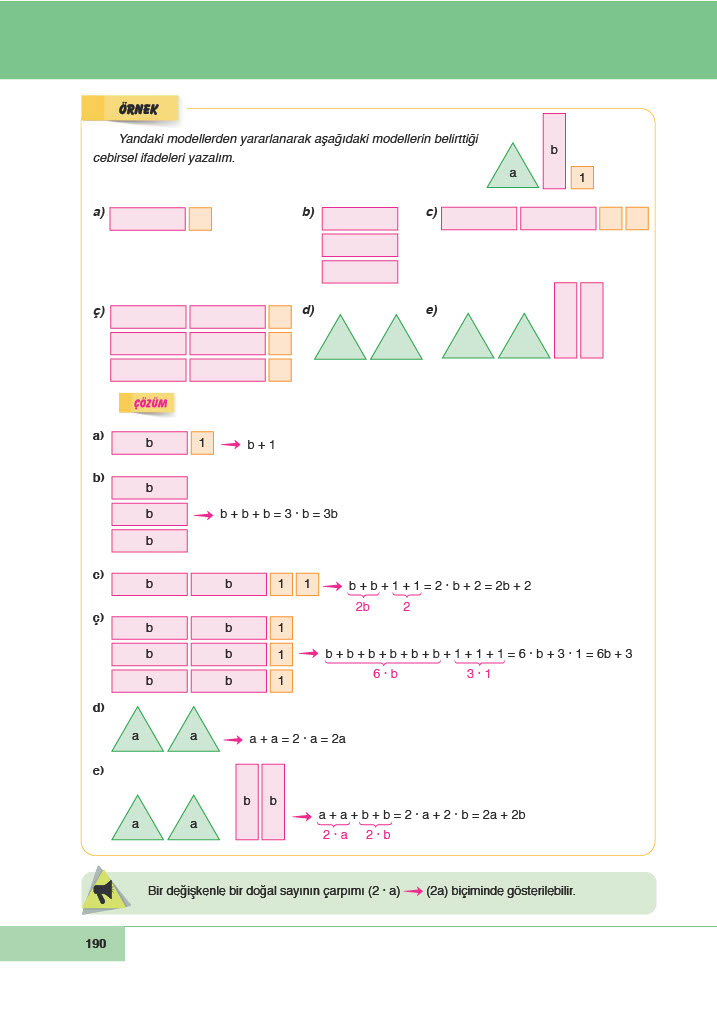 6. Sınıf Meb Yayınları Matematik Ders Kitabı Sayfa 190 Cevapları 6. Sınıf Meb Yayınları Matematik Ders Kitabı Sayfa 190 Cevapları