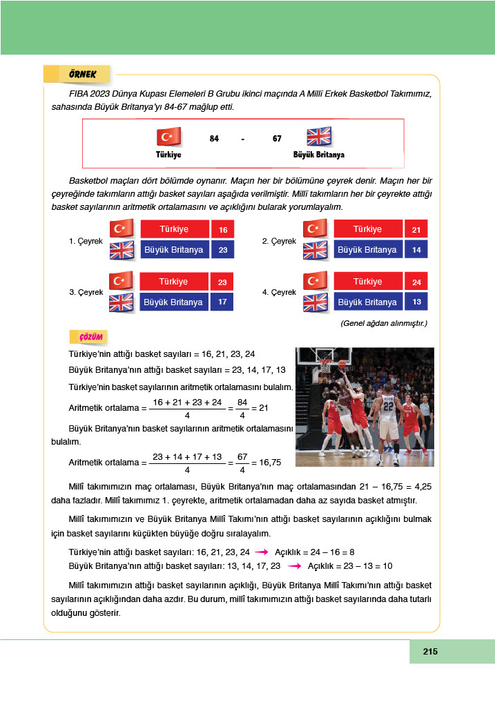 6. Sınıf Meb Yayınları Matematik Ders Kitabı Sayfa 215 Cevapları