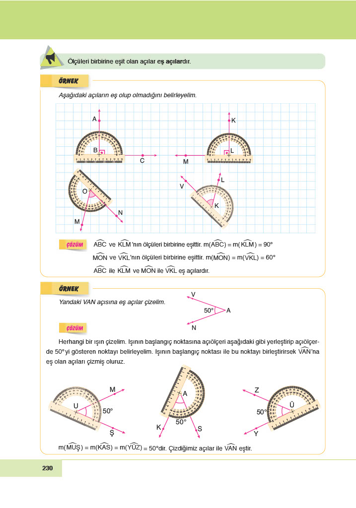 6. Sınıf Meb Yayınları Matematik Ders Kitabı Sayfa 230 Cevapları