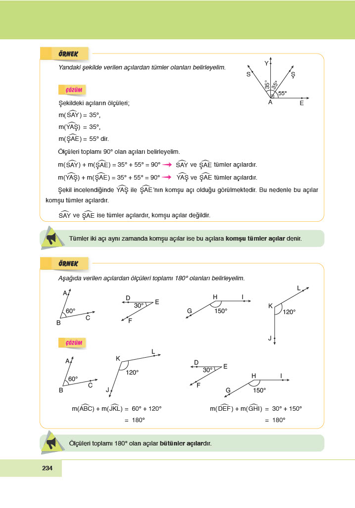 6. Sınıf Meb Yayınları Matematik Ders Kitabı Sayfa 234 Cevapları