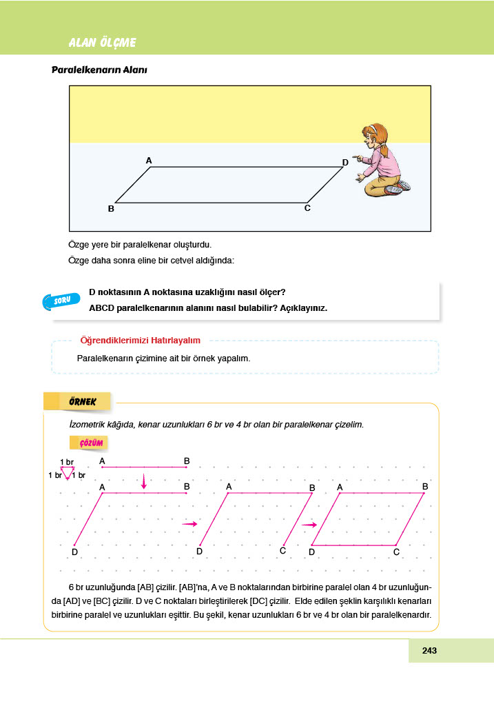 6. Sınıf Meb Yayınları Matematik Ders Kitabı Sayfa 243 Cevapları