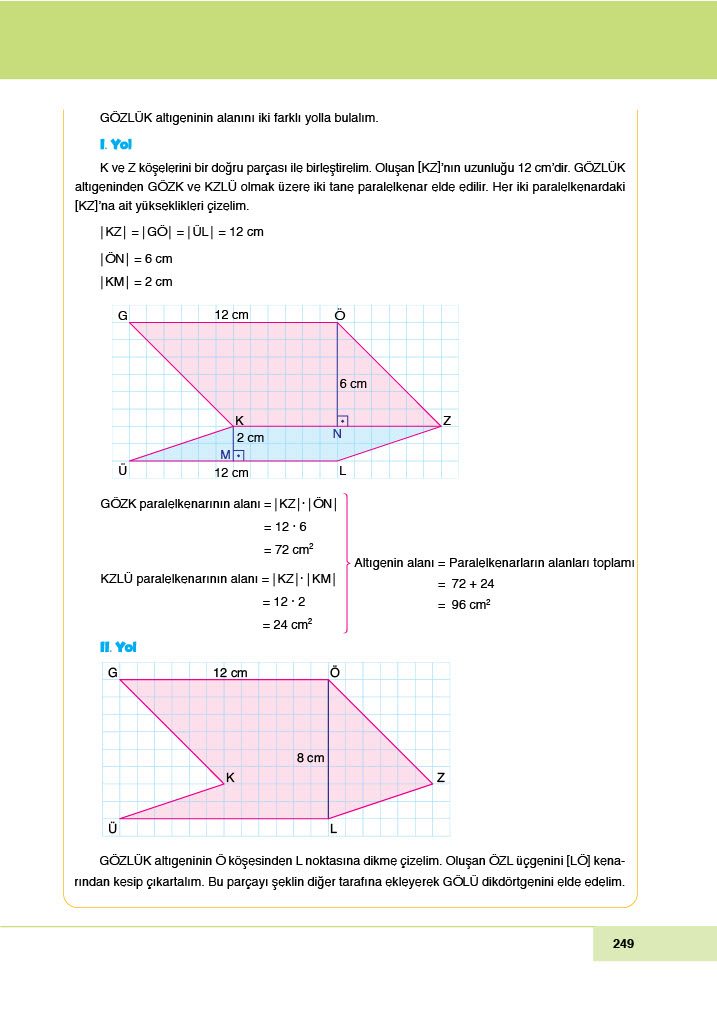 6. Sınıf Meb Yayınları Matematik Ders Kitabı Sayfa 249 Cevapları