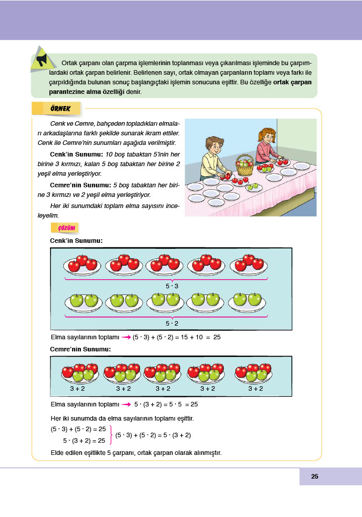 6. Sınıf Meb Yayınları Matematik Ders Kitabı Sayfa 25 Cevapları