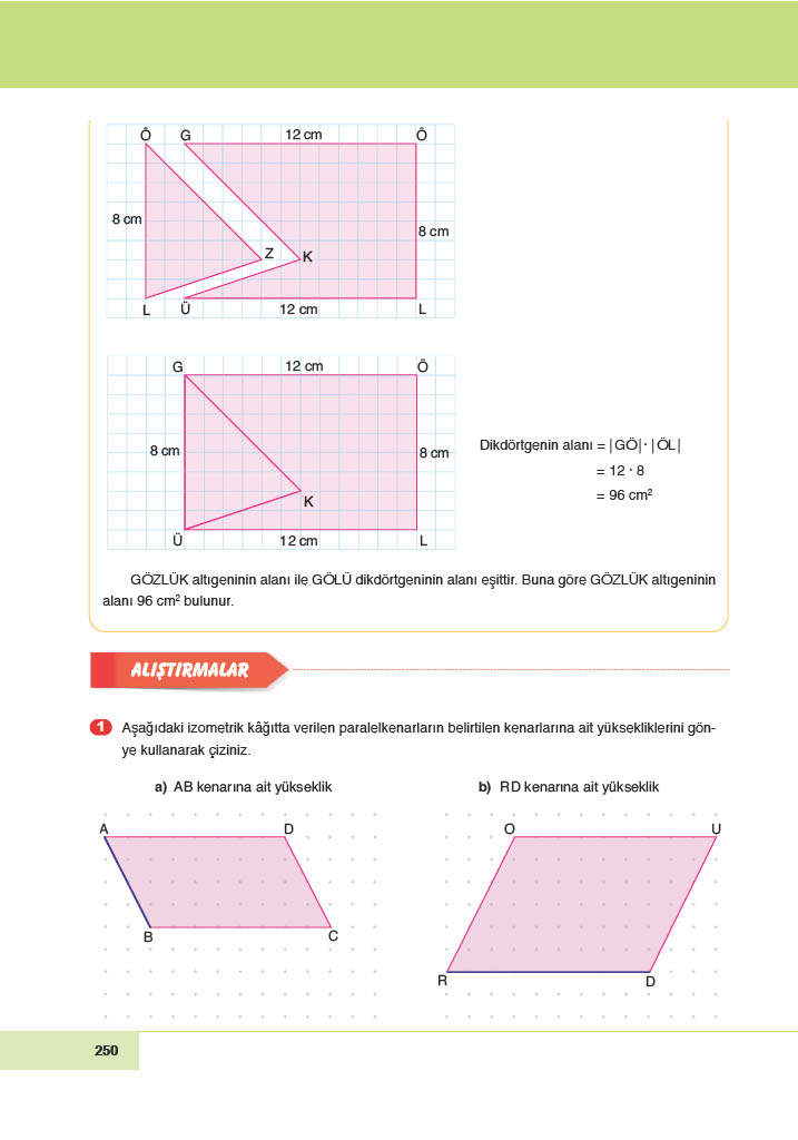 6. Sınıf Meb Yayınları Matematik Ders Kitabı Sayfa 250 Cevapları