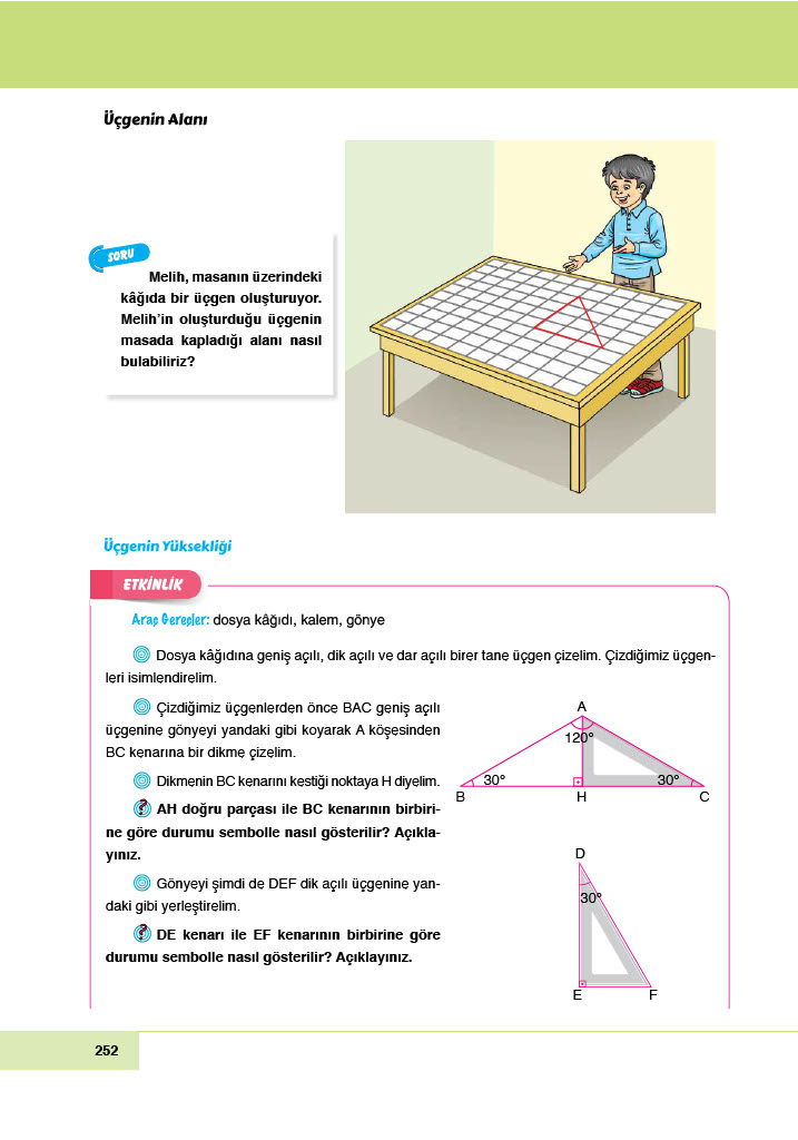 6. Sınıf Meb Yayınları Matematik Ders Kitabı Sayfa 252 Cevapları