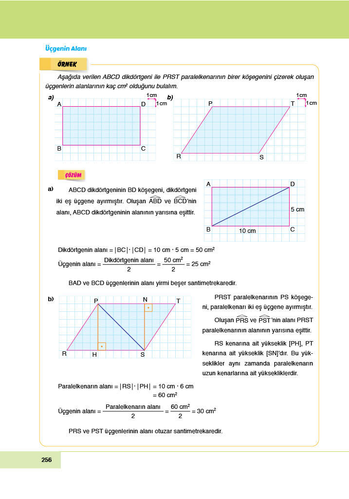 6. Sınıf Meb Yayınları Matematik Ders Kitabı Sayfa 256 Cevapları